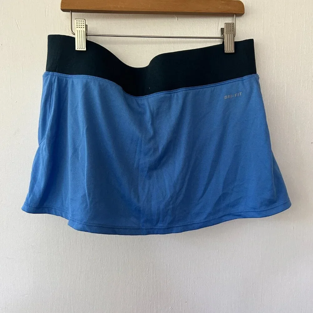 Nike Dri Fit Skort Womens Medium Blue Activewear Athletic Skort - Picture 4 of 4